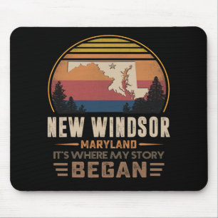 Vintage New Windsor Maryland Hometown My Story Beg Mouse Pad