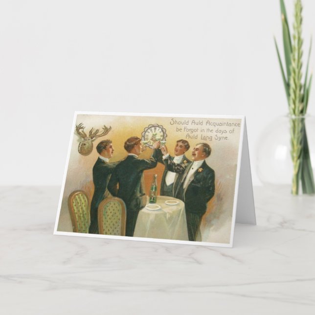 Vintage New Year - Auld Lang Syne, Card (Front)