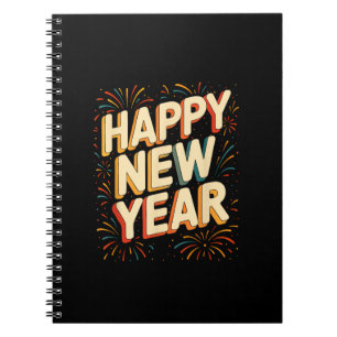 Vintage New Years Eve Party Countdown Happy New Ye Notebook