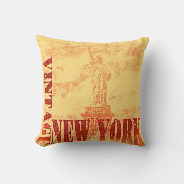 Vintage New York #1 - Pillow (Front)