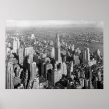 Vintage New York City Art Deco Skyscraper