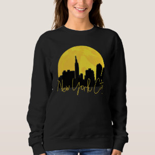 Vintage New York City Cityscape Retro Sunset Sweatshirt