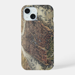 Vintage New York City, Manhattan, Brooklyn Bridge iPhone 15 Case