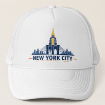 Vintage New York City Skyline Trucker Hat