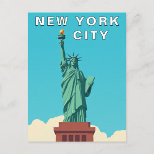 Vintage New York City Statue of Liberty Postcard