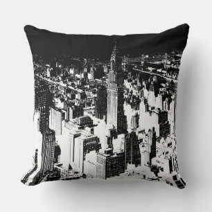 Vintage New York City Throw Pillow