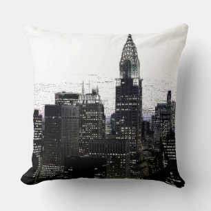 Vintage New York City Throw Pillow