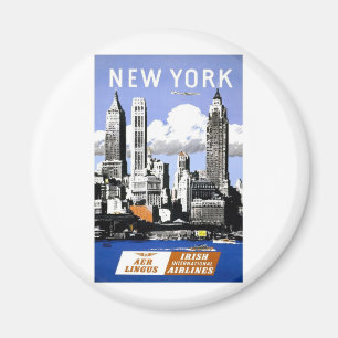Vintage New York City Travel Magnet