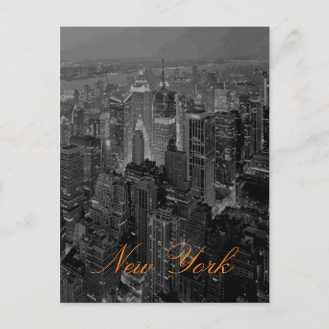 Vintage New York City Travel Photography Postcard (Front)