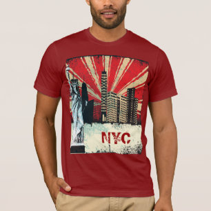 vintage New York City urban grunge graffiti tshirt