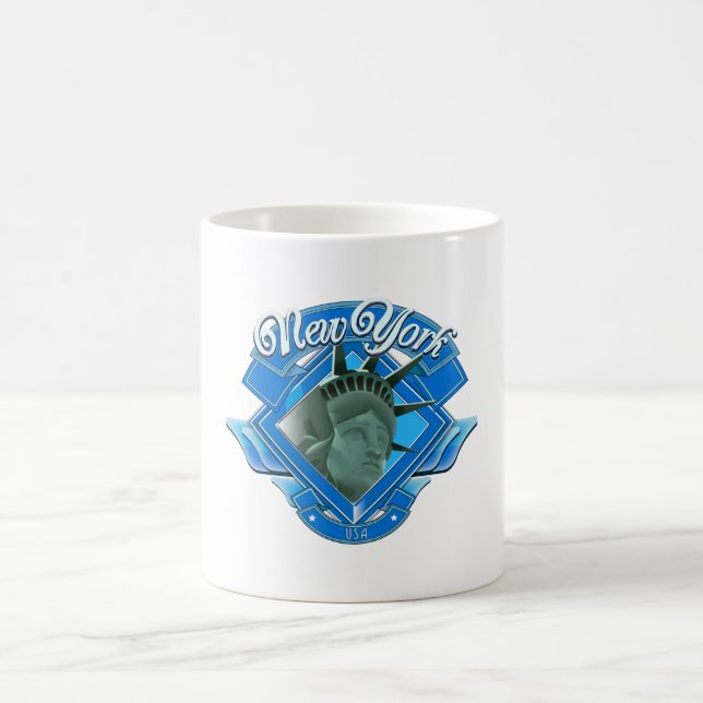 Vintage New York Liberty Logo Coffee Mug (Center)