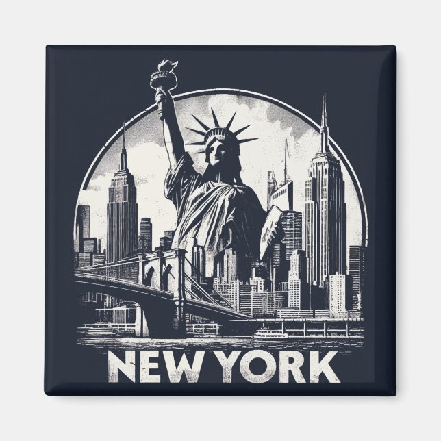 Vintage New York Magnet (Front)