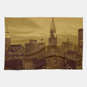 Vintage New York Manhattan Tea Towel