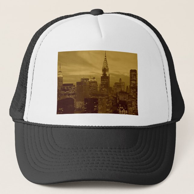 Vintage New York Manhattan Trucker Hat (Front)