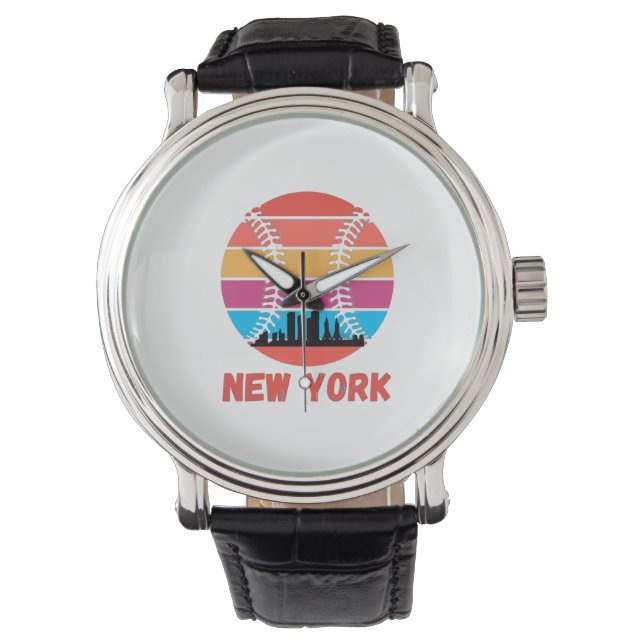 Vintage New York NY City Skyline Watch (Front)