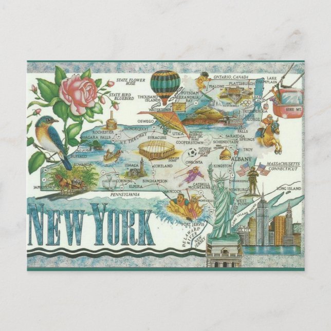 Vintage New York Postcard (Front)
