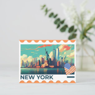 Vintage New York Sehenswürdigkeit Fotopostkarte Postcard