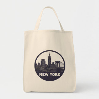 Vintage New York Skyline Tote Bag