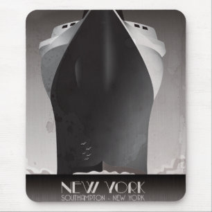 Vintage New York To Southampton Mouse Pad