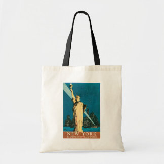 Vintage New York Travel Advertisement Tote Bag