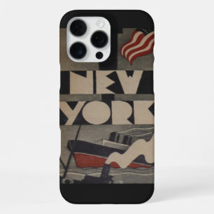 Vintage New York Travel iPhone 16 Pro Max Case