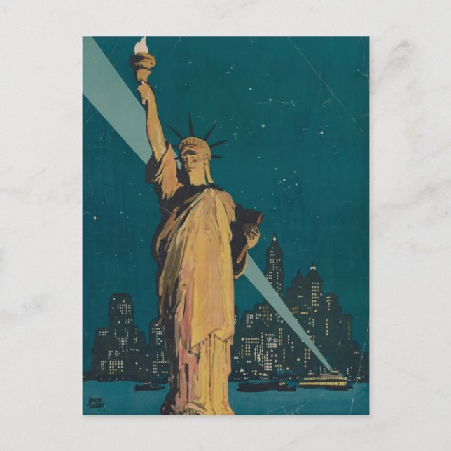 Vintage New York Travel Postcard (Front)