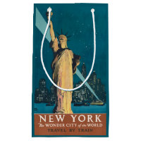 Vintage New York Wonder City Statue of Liberty Art