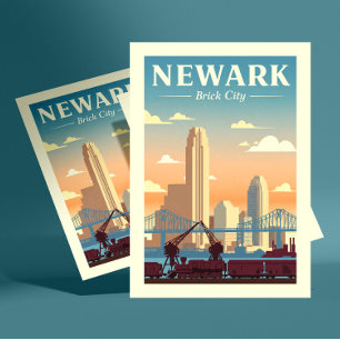 Vintage Newark New Jersey Postcard