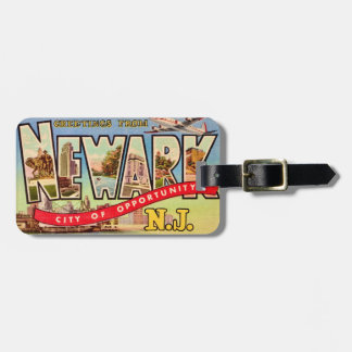 Vintage Newark, NJ  Luggage Tag