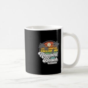 Vintage Newport Beach California Ca Surfing Retro Coffee Mug