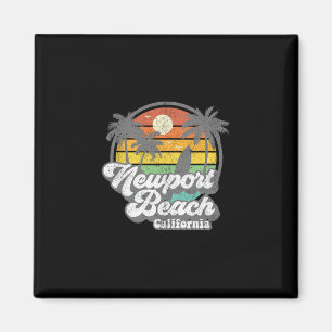 Vintage Newport Beach California Ca Surfing Retro Magnet