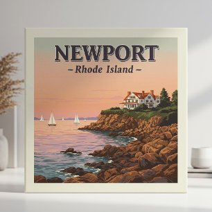 Vintage Newport Rhode Island Tile