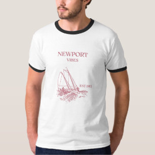 Vintage Newport Vibes EST 1985 Sailing Shirt