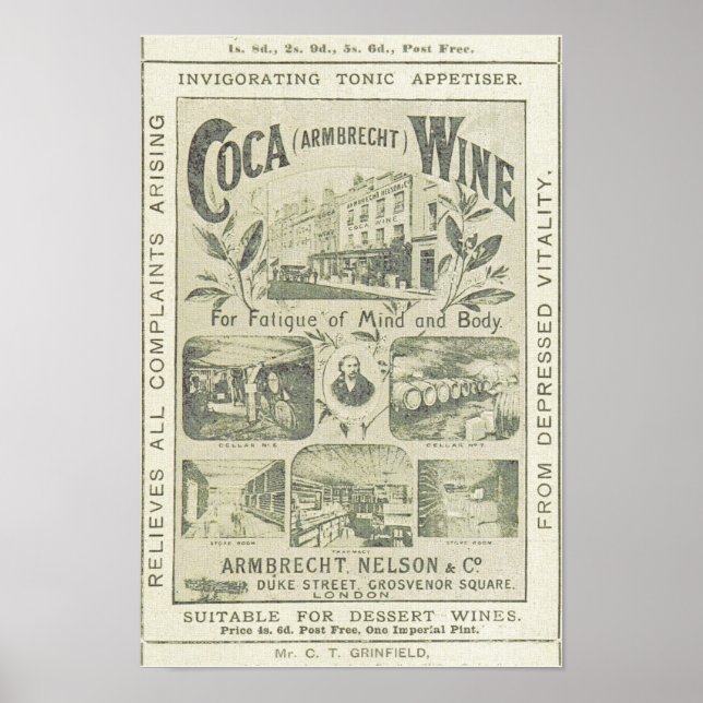 Vintage Newspaper Advertising Kitchen  Poster (Front)