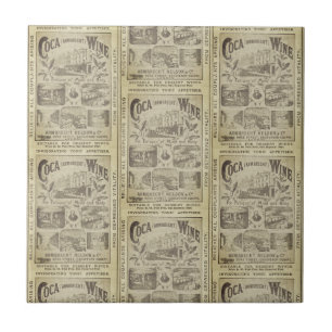 Vintage Newspaper Advertising Kitchen Tile
