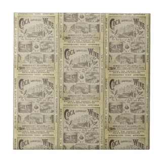 Vintage Newspaper Advertising Kitchen  Tile