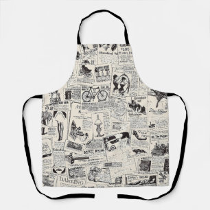 Vintage Newspaper Apron