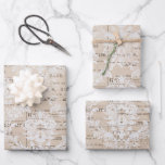 Vintage Newspaper Collage Wrapping Paper Sheet<br><div class="desc">A white stenciled pattern over a vintage newspaper background. Perfect for gift wrapping or craft projects.</div>