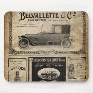 Vintage Newspaper Custom Gift Mouse Pad