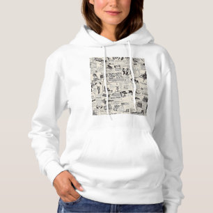 Vintage Newspaper Hoodie