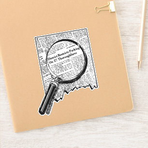 Vintage Newspaper Investigator Sticker