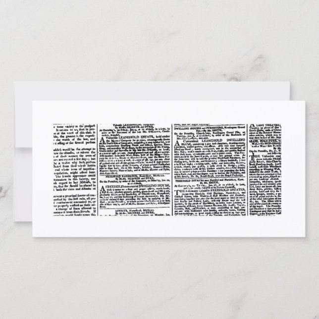 Vintage Newspaper Print (Front)