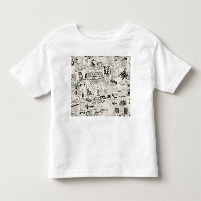 Vintage Newspaper   Toddler T-Shirt (Front)