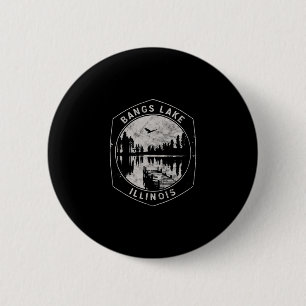 Vintage Ngs Lake Illinois Ar Retro City  6 Cm Round Badge