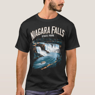 Vintage Niagara Falls State Park Boat Waterfall T-Shirt