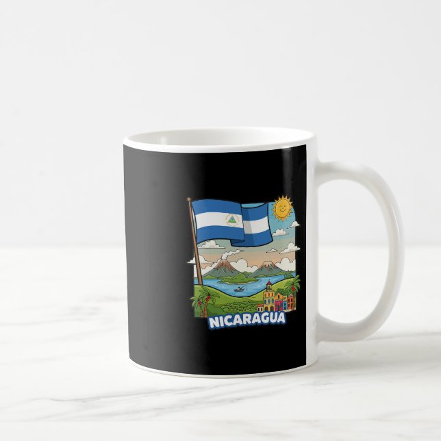 Vintage Nicaraguan Roots  Coffee Mug (Right)