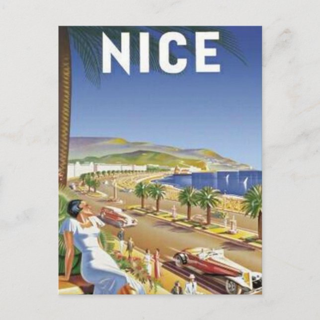 Vintage Nice, France - Postcard (Front)