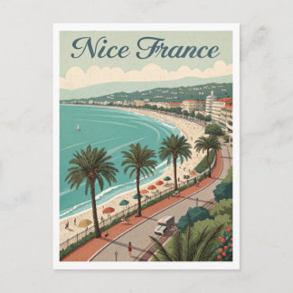 Vintage Nice France Travel Postcard
