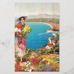 Vintage Nice Reine Cote D'Azur Stationery