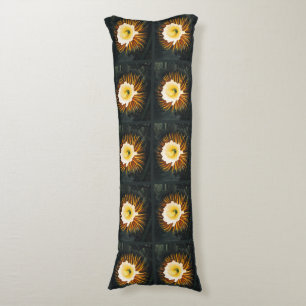 Vintage Night-Blowing Cereus Gothic Art Body Cushion